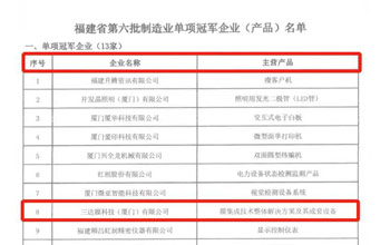 喜报｜EVO厅荣获“福建省造作业单项冠军企业”